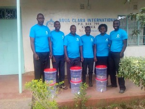 From left to right ACI Kenya staff, Charles, Douglas, Benson, Dominic, Betty, and John